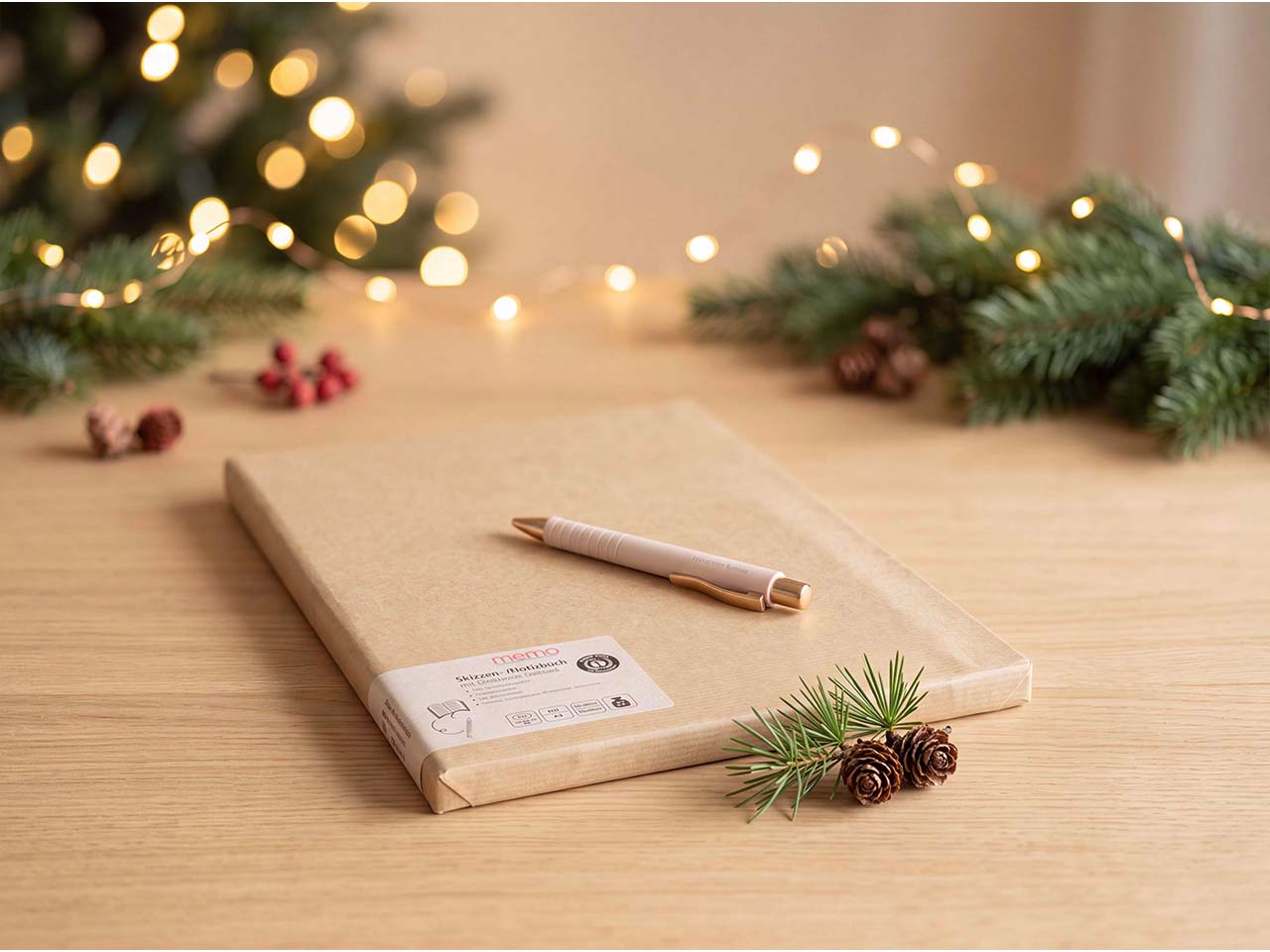 Geschenkset "Kreativpaket" 2-tlg., mit Skizzenbuch und Kugelschreiber