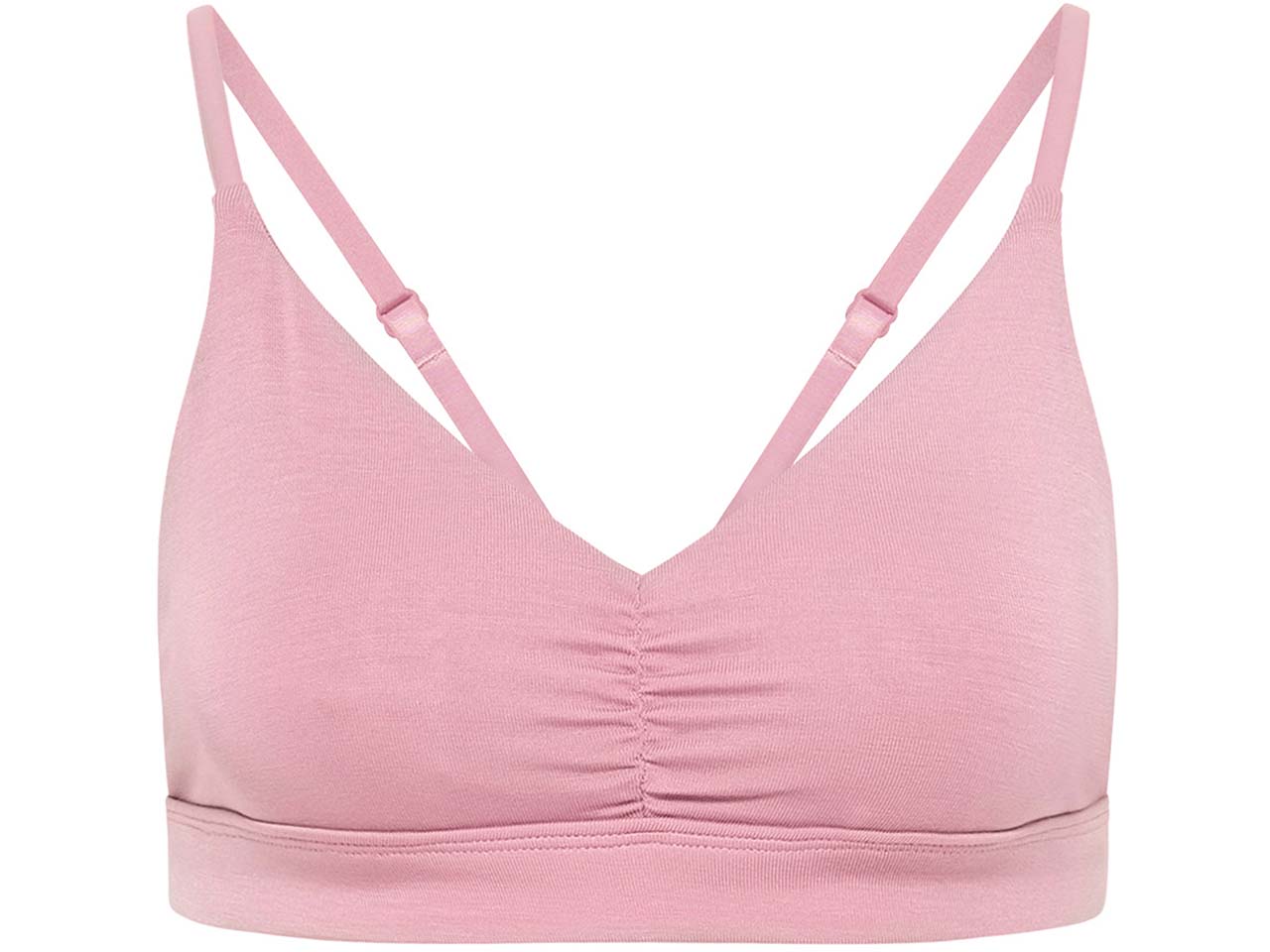 tranquillo Damen-Triangle-Bralette aus Tencel, vintage pink, Gr. L