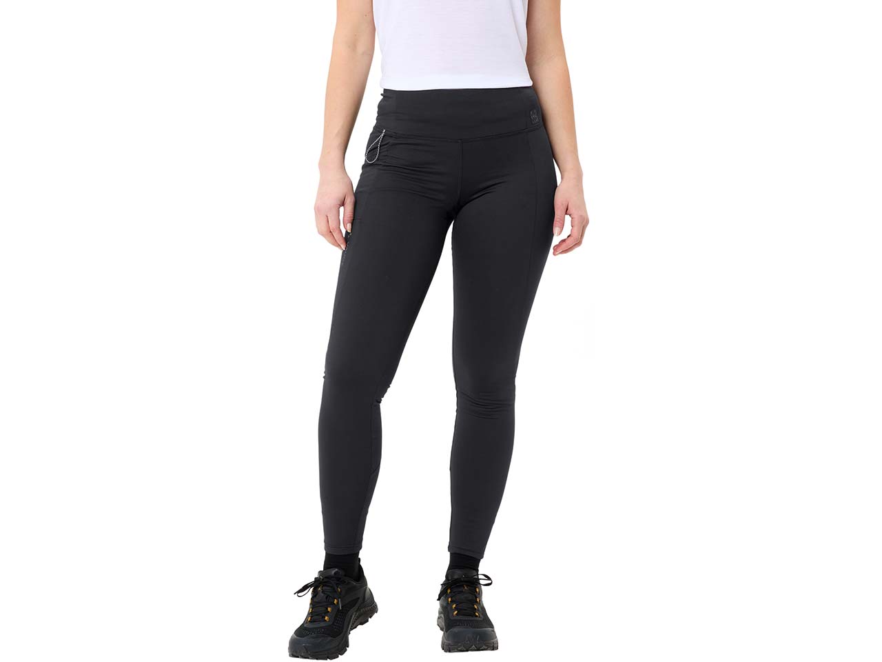 VAUDE Damen-Winter-Leggings 'Neyland' mit aufgerauter Innenseite, black uni, Gr. 38