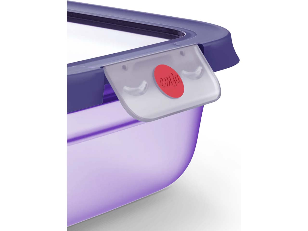 EMSA 3er-Set Frischhaltedosen "oneClick" 0,5l, 1,2l, 2,3 l,aus Kunststoff, violett