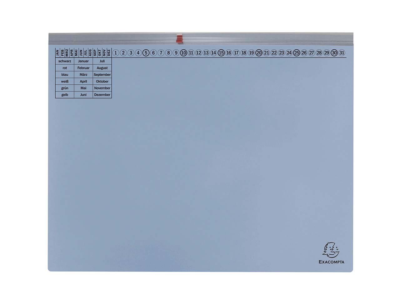 25 Exacompta Hängehefter "Exaflex Premium", mit 1 Abheftvor. für Rechtsheftung, hellblau