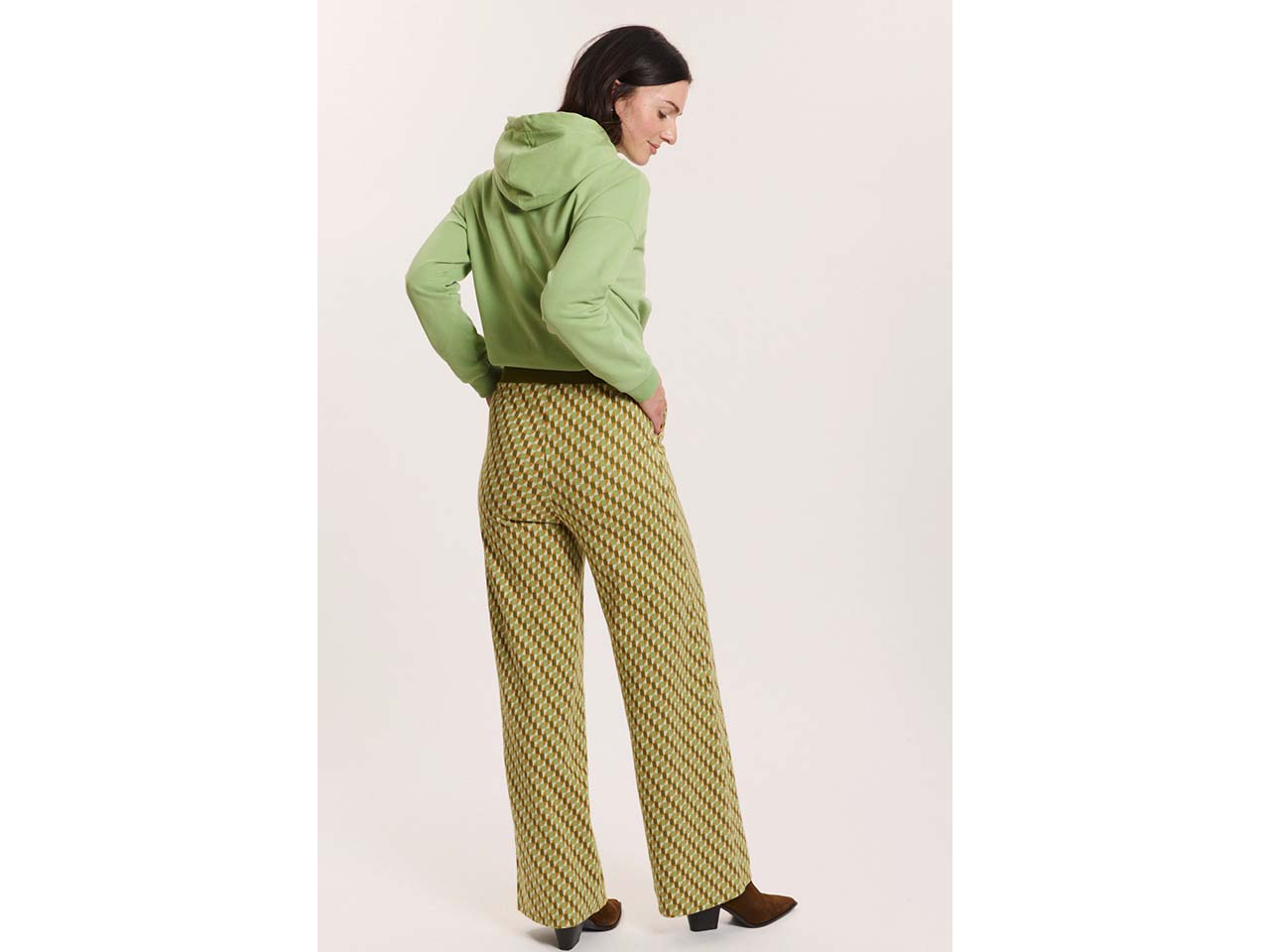 tranquillo Bio-Damen-Strickhose 'Anikaa' mit Seitentaschen, green diamond, Gr. S