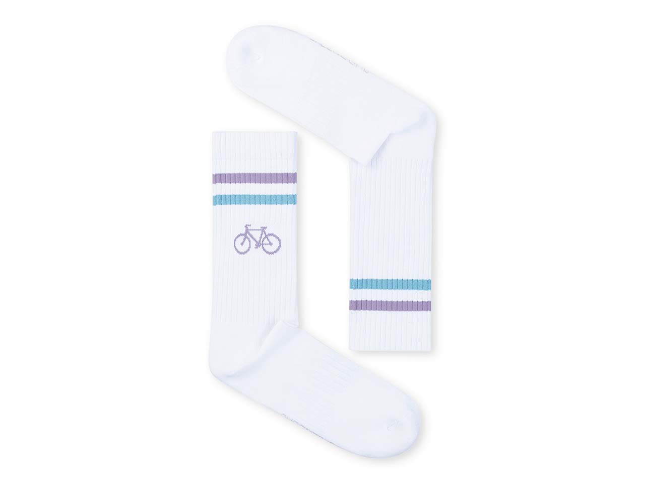 GREENBOMB Bio-Tennissocken 'Bike Pixel', white, Gr. 37/40