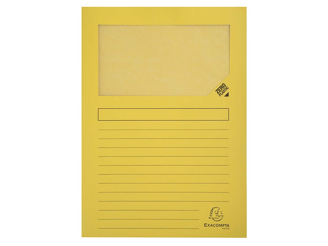 4 x 100 Exacompta Fenstermappen "Forever", 130 g/m², DIN A4, gelb