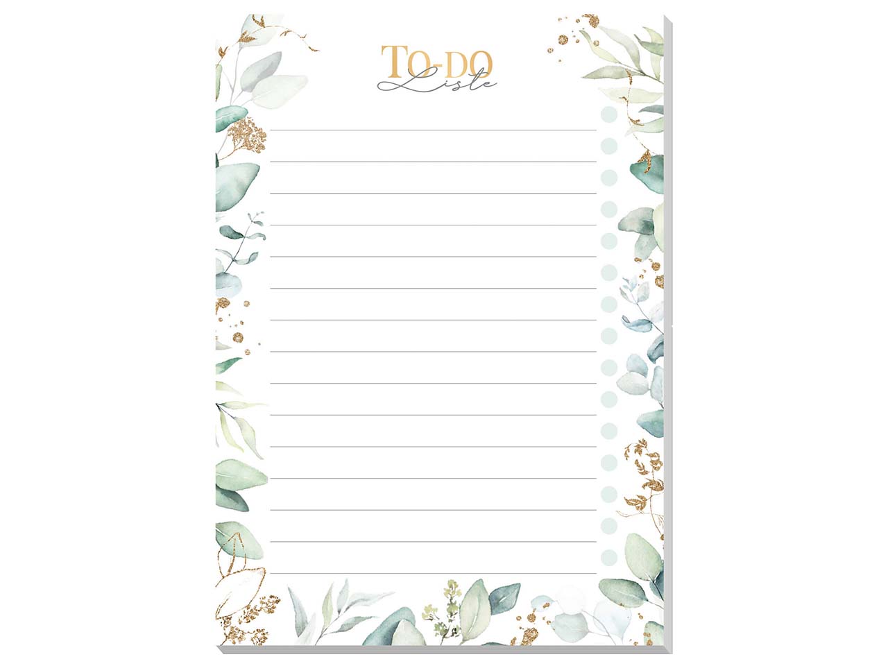 Häfft paper&you To-Do-Abreiß-Block, DIN A6, Blattgold