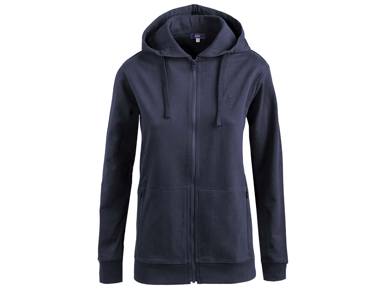 Living Crafts - Lamina | Kapuzenjacke Damen-100% Baumwolle (Bio) -Sweatshirt mit durchgehendem Reißverschluss und Kapuze