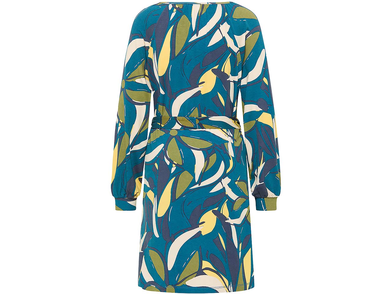 tranquillo Damen-Midi-Kleid mit Bindegürtel, lily, Gr. S