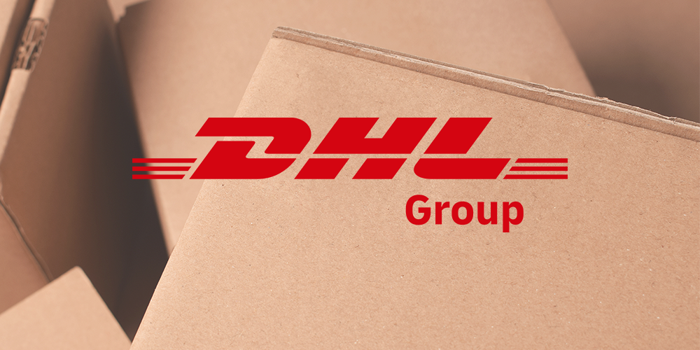 DHL Logo auf Kartons