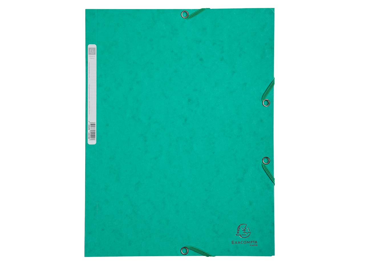 25 Exacompta Sammelmappen, Colorspan-Karton, 400 g/m², DIN A4, 3 Klappen, grün