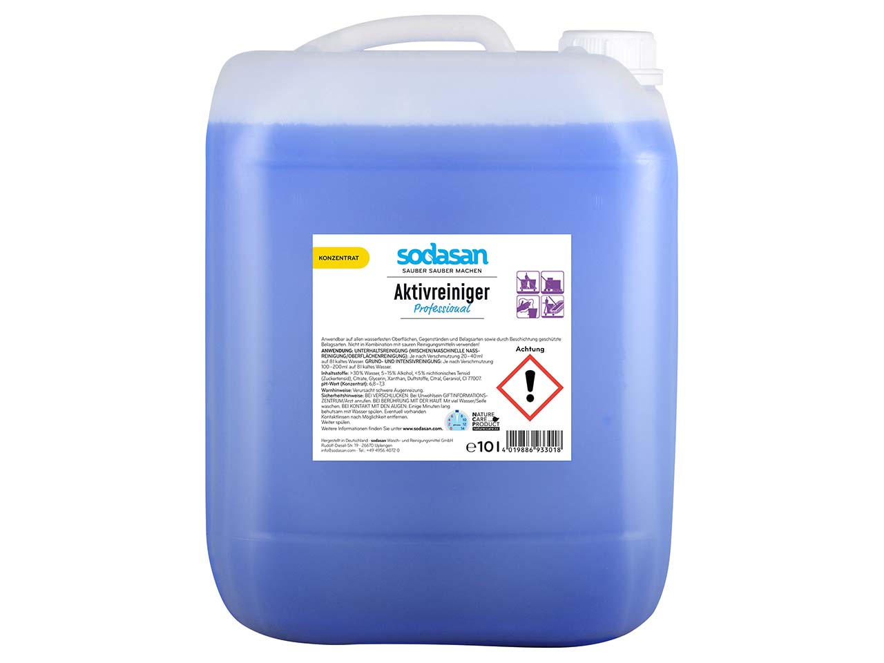 Sodasan Aktivreiniger 'Professional' Kanister, 10 l