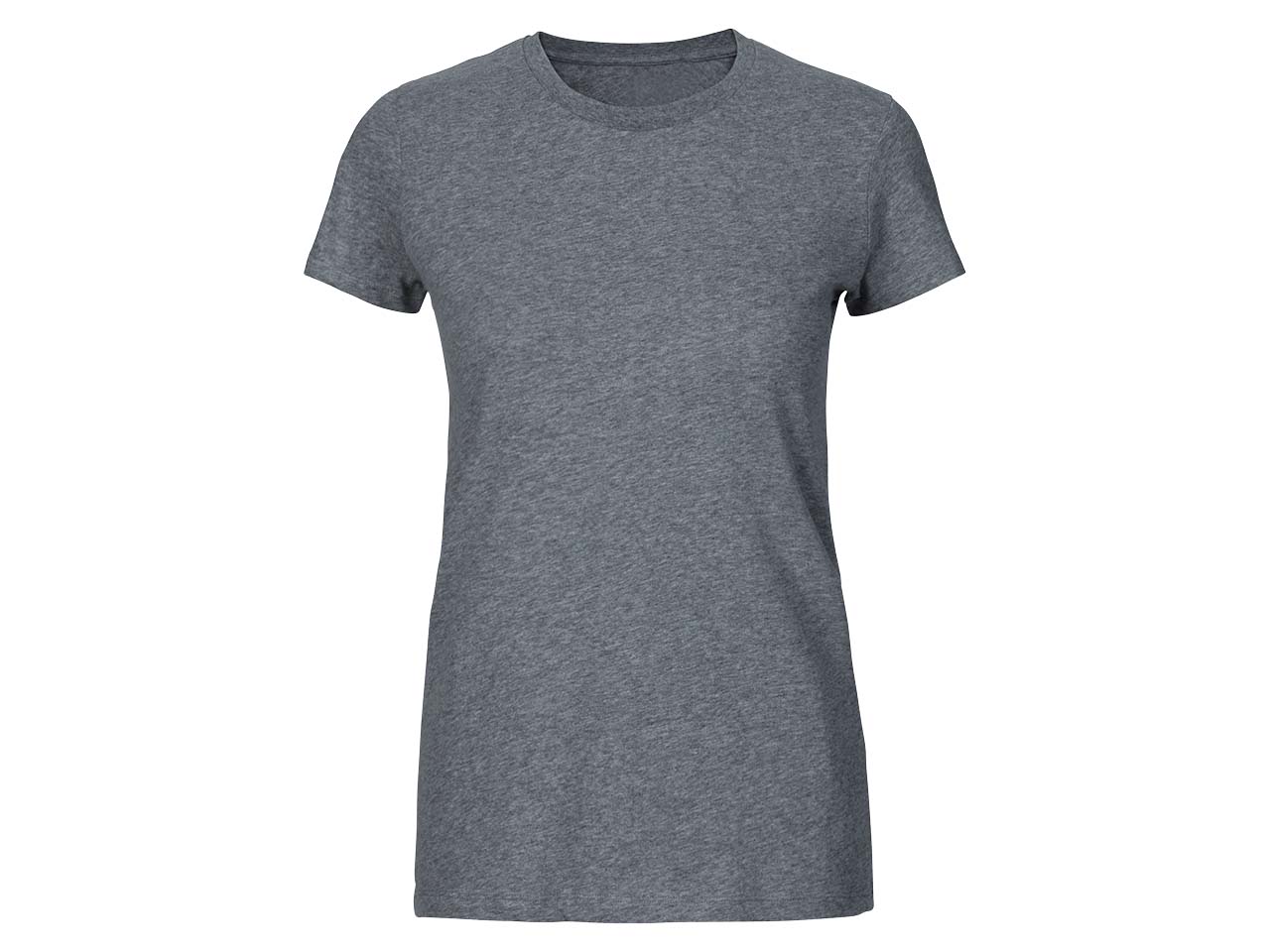 Neutral Bio-Damen-T-Shirt mit Rundhalsausschnitt dunkelgrau, Gr. XXL