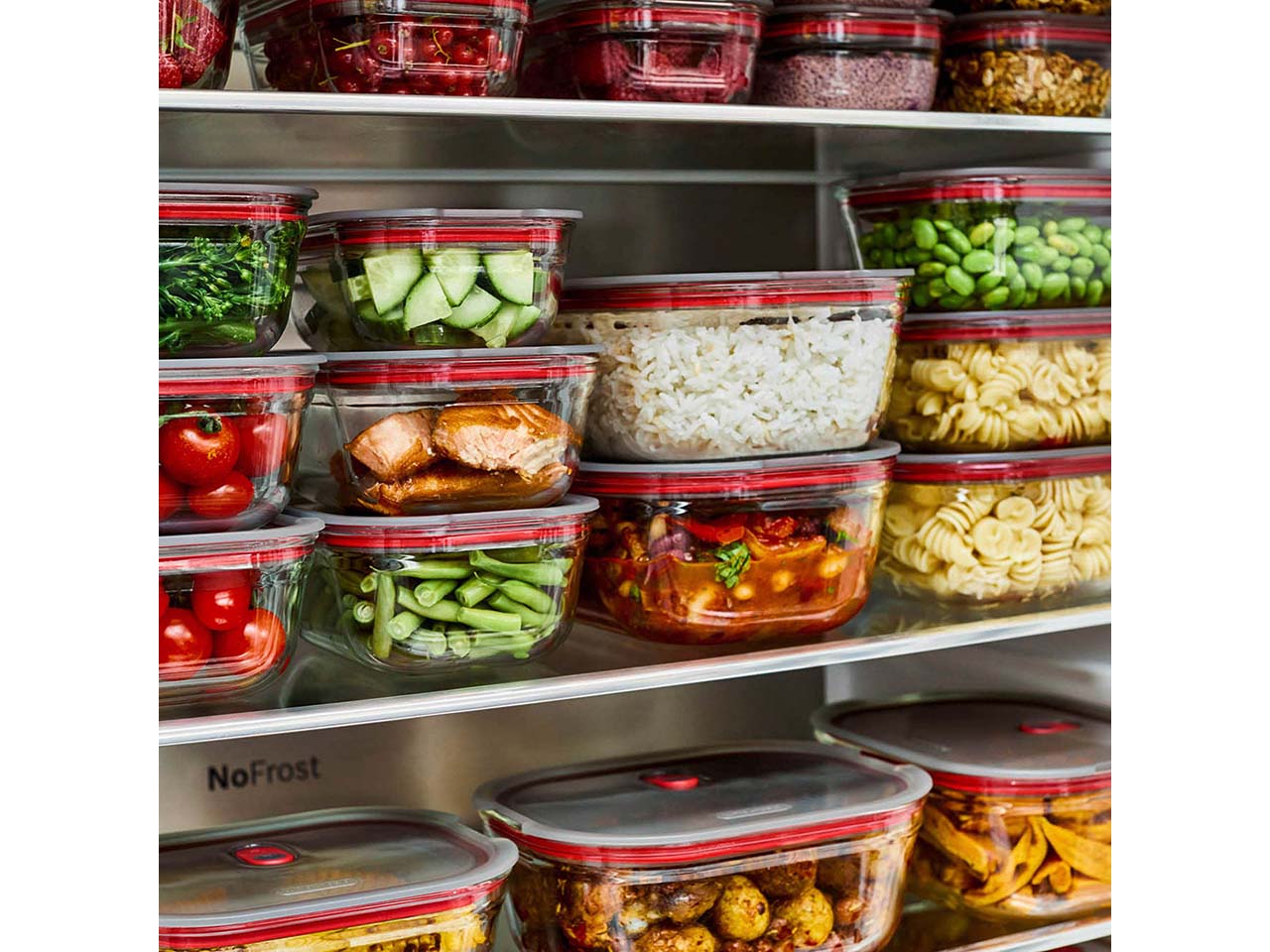 black+blum Frischhaltebox "Food Box" Glas, rechteckig, 5 Stk. 600 ml