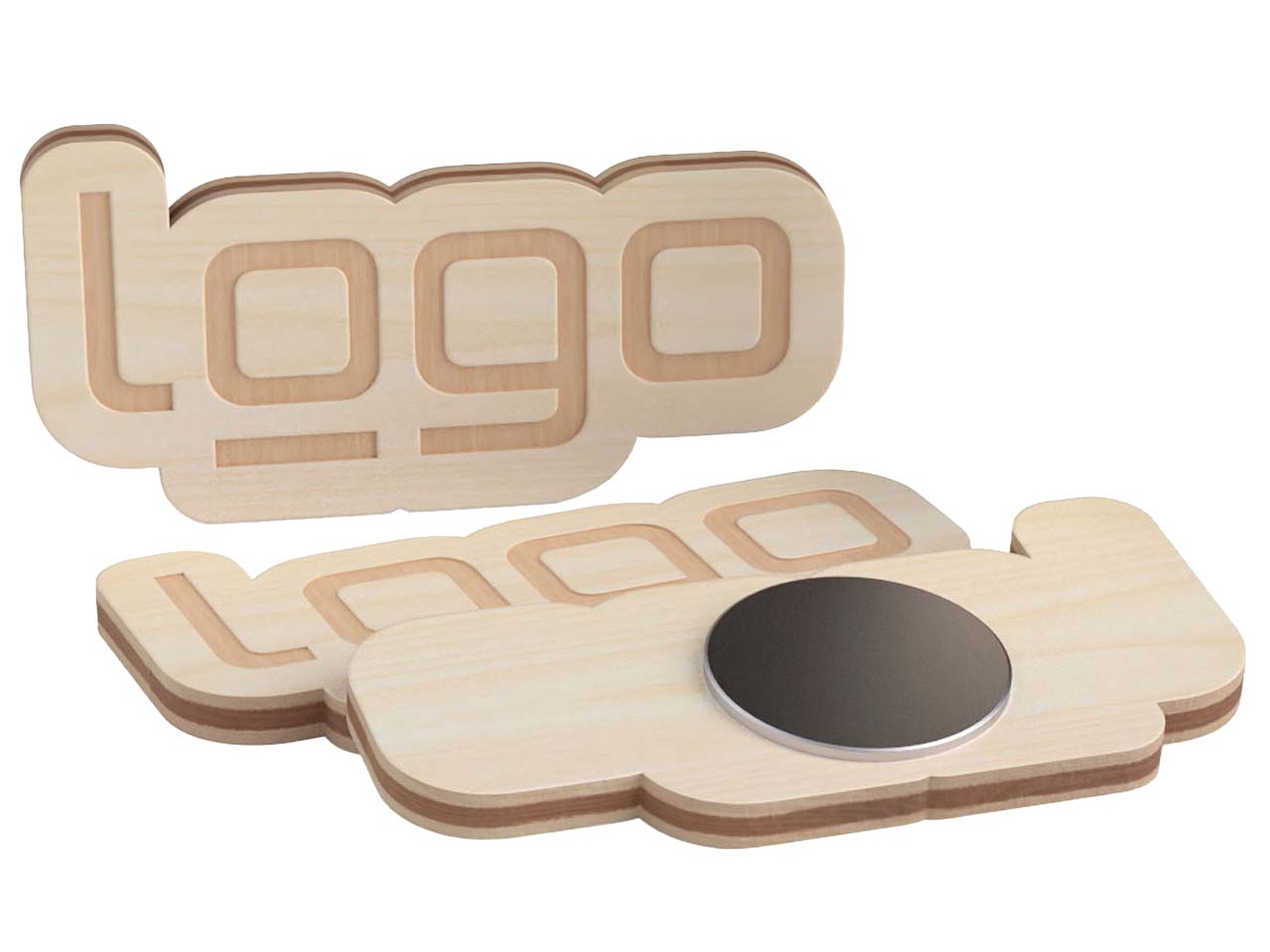 Kühlschrankmagnet "individuell" FSC-zertifiziert, inkl. Lasergravur