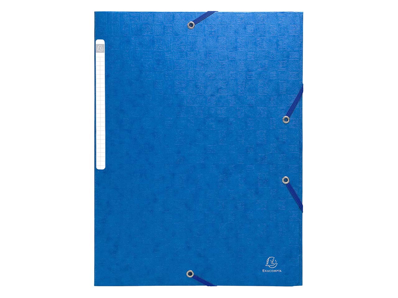 25 Exacompta Sammelmappen "Scotten", 600 g/m², DIN A4, Gummizug, 3 Klappen, blau