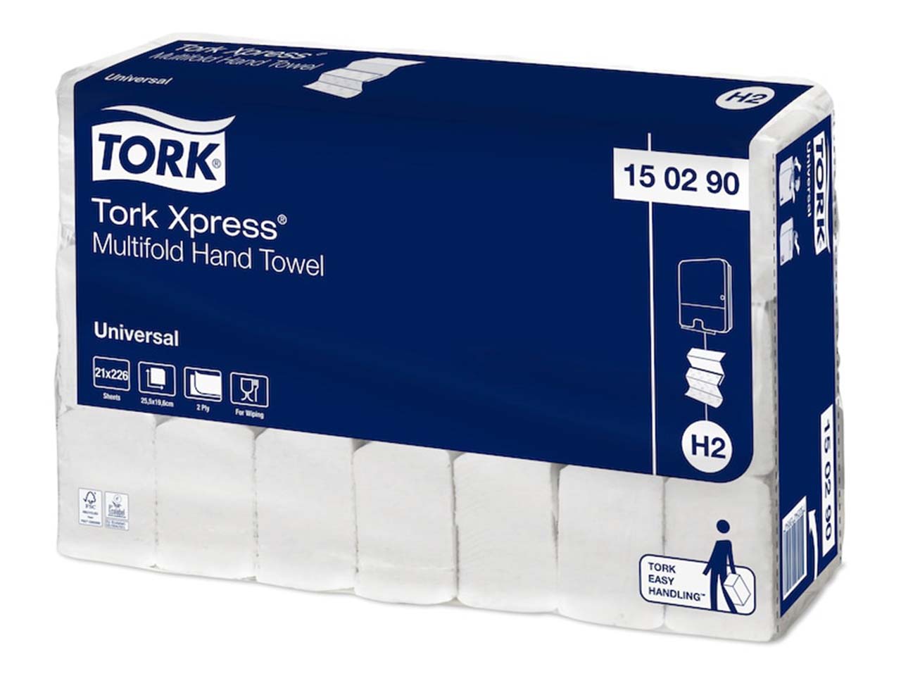 Tork Papierhandtücher "Xpress Universal" 150290, 2-lagig, 4.746 Stk., 25,5x19,6 cm
