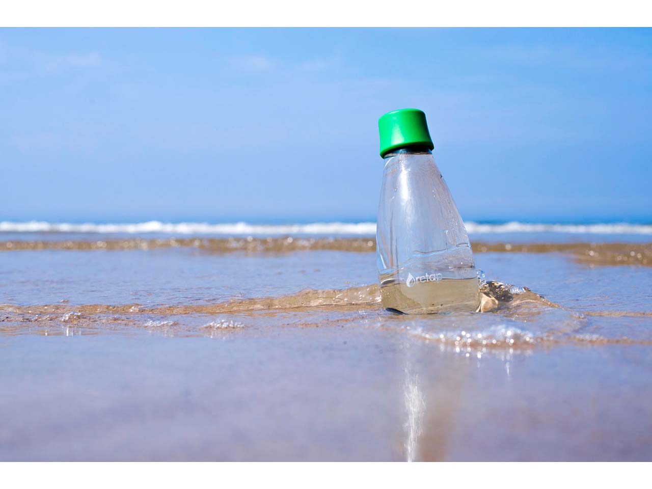 retap Trinkflasche 0,5 l aus Glas red