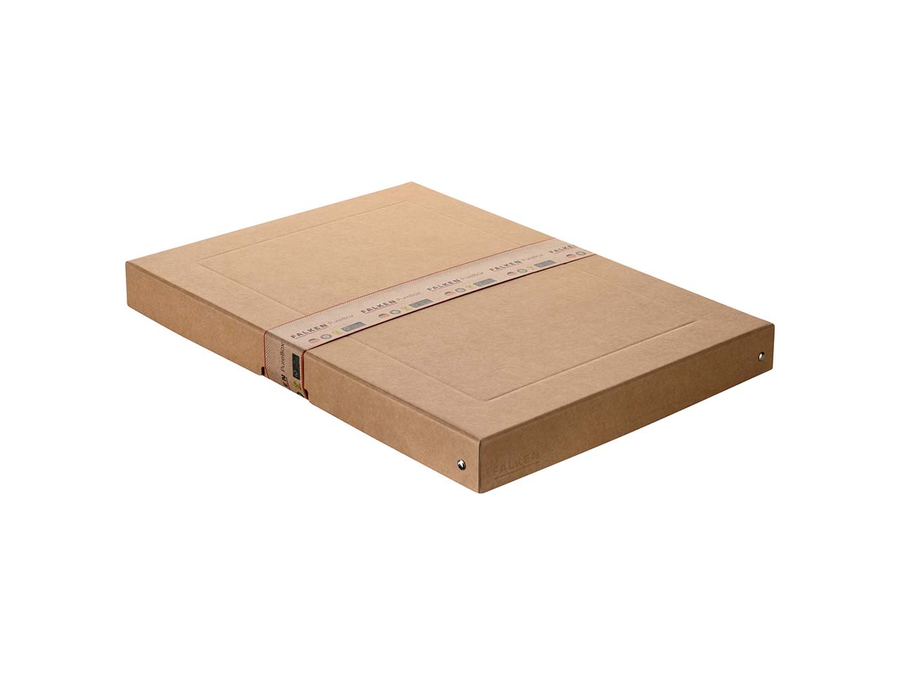 5 Falken Aufbewahrungsboxen "PureBox", 780 g/m², DIN A3, 4 cm Höhe, braun