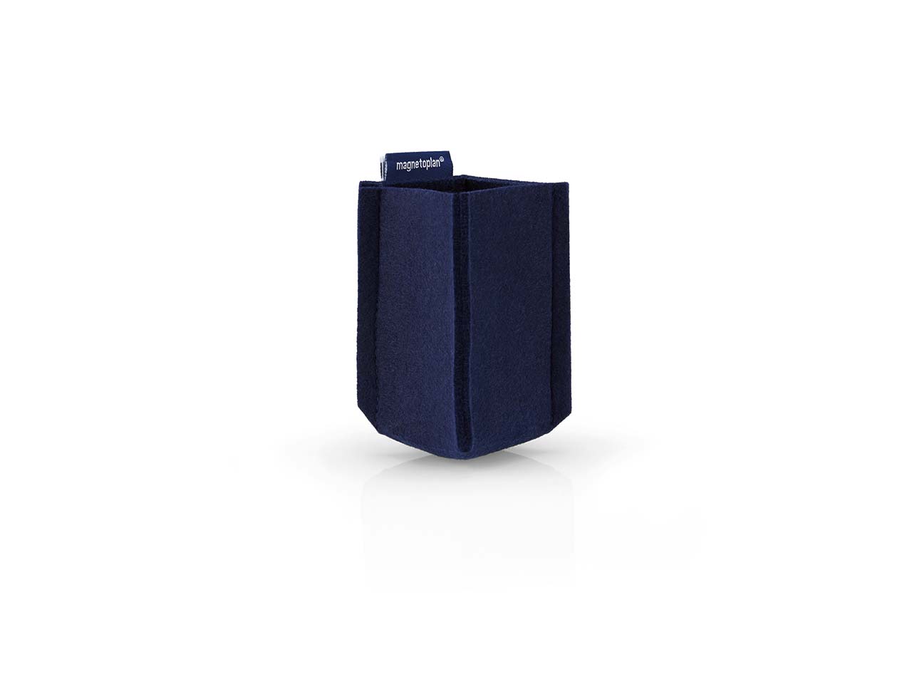 magnetoplan Stifteköcher "ecoAware" SMALL 60 x 100 x 60 mm, RC-PET Filz dunkelblau