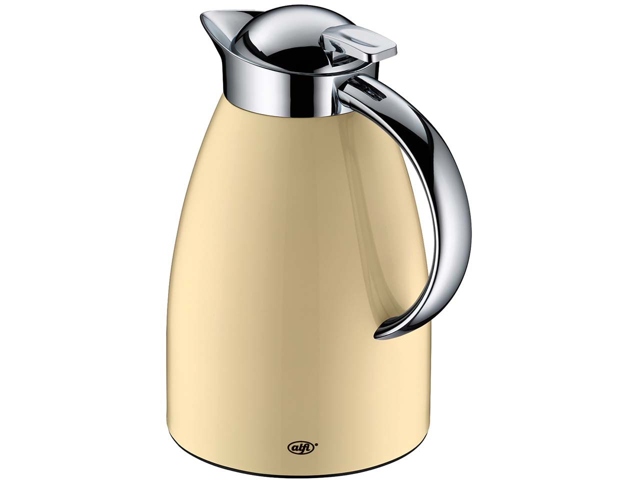 alfi Isolierkanne "SIGNO", Drehverschluss mit Druckknopf, 1 l, lemon ice polished