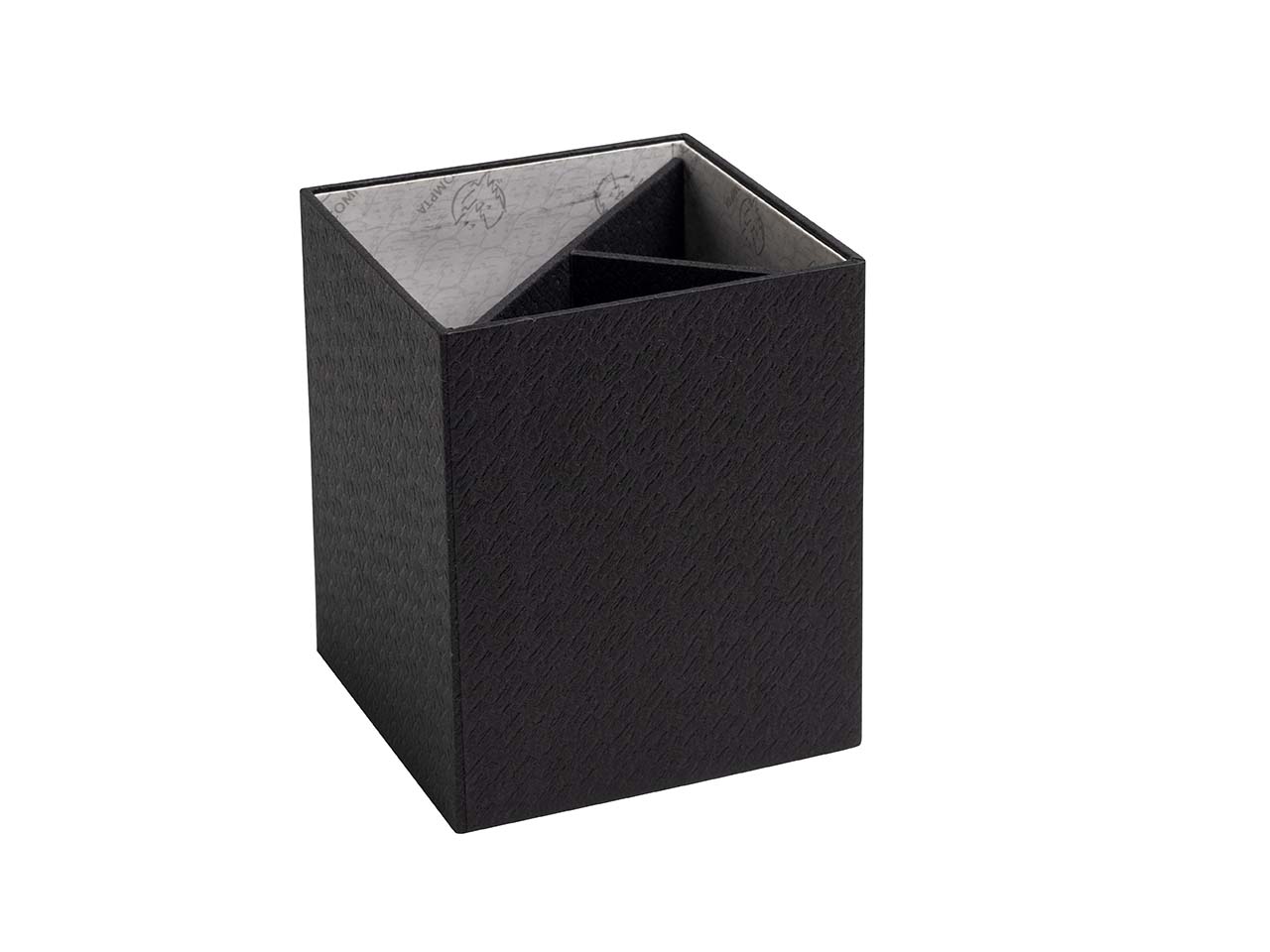 8 Exacompta Stifteköcher "Office By Me", 3 Fächer, 10,7x9x9 cm, schwarz