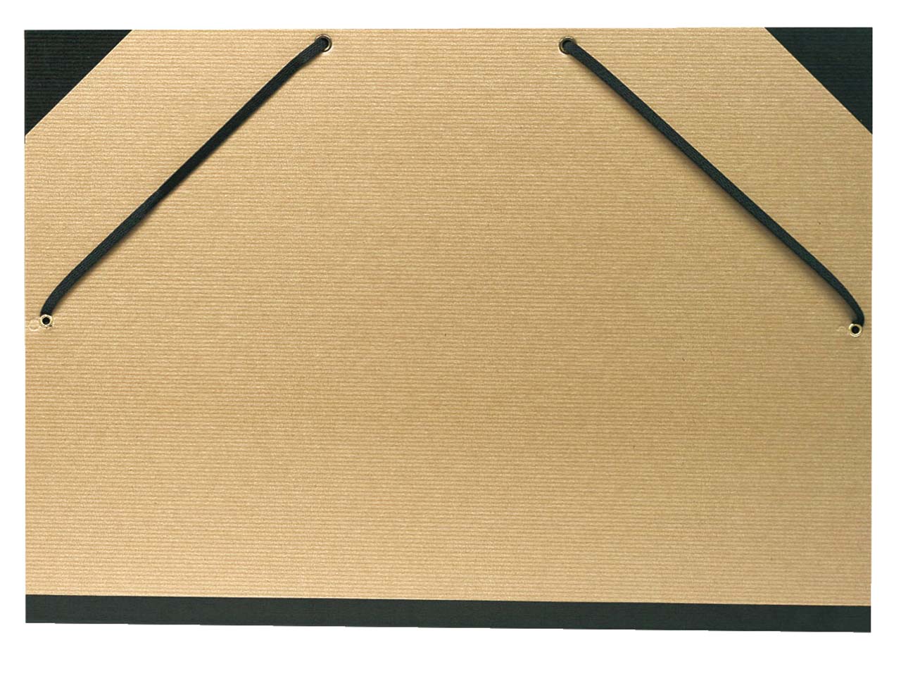 10 Exacompta Zeichenmappen, 1170 g/m², DIN A3, Gummizug, braun