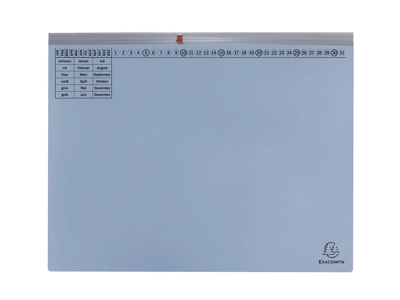 25 Exacompta Hängehefter "Exaflex Premium", mit 2 Abheftvor. für Linksheftung, hellblau