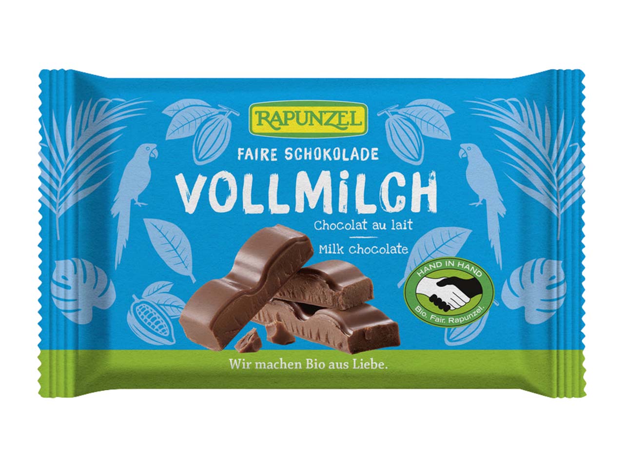RAPUNZEL Bio-Vollmilch-Schokolade, 100 g