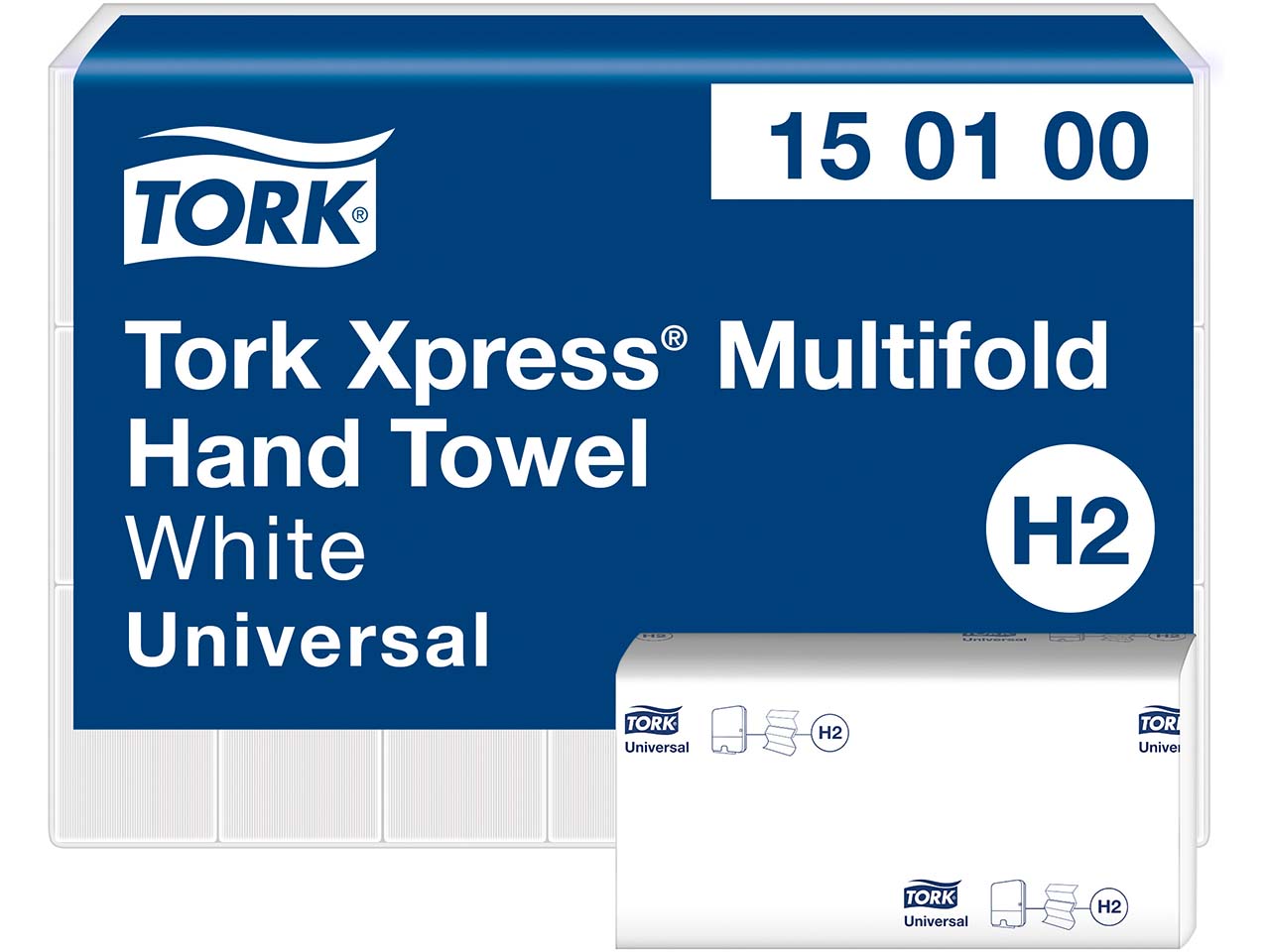 Tork Xpress Multifold-Papierhandtücher "Universal H2" 21 x 230 Blatt, weiß