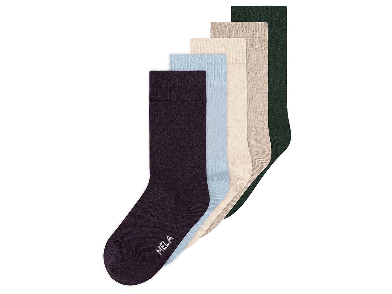 MELA Bio-Socken 'Basic' 5 Paar, mix winter woods, Gr. 39/42