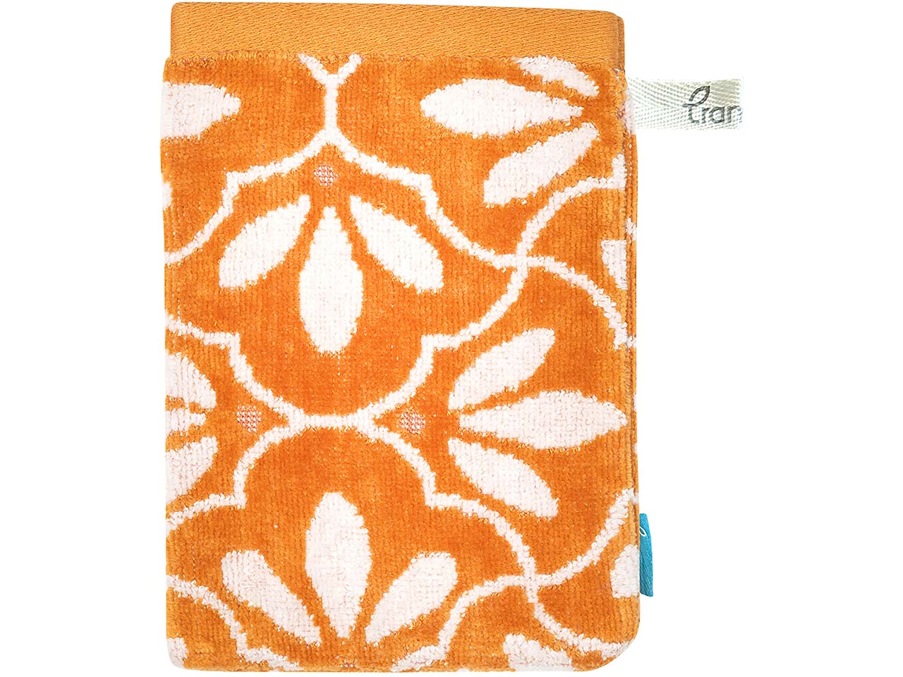 tranquillo Bio-Waschhandschuh "RETRO" 20 x 15 cm, orange