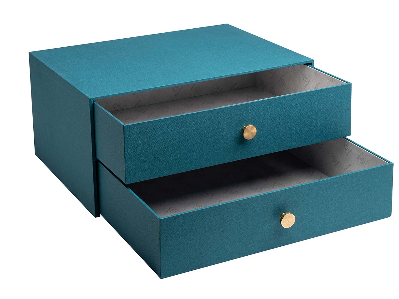 Exacompta Schubladenbox "Office By Me", 2 Schubladen, 35,5x17x27 cm, DIN A4+, blaugrün