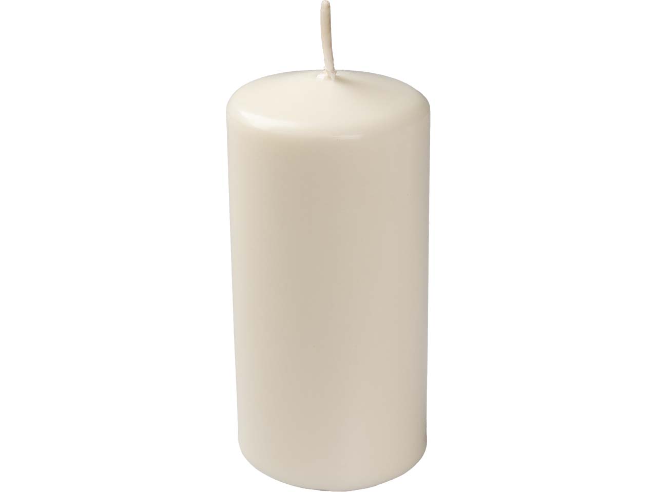 BIOKEMA Stumpenkerze aus Biomasse 60 x 120 mm, creme