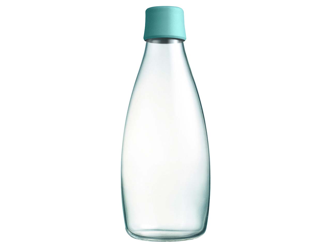 retap Trinkflasche 0,8 l aus Glas mint blue