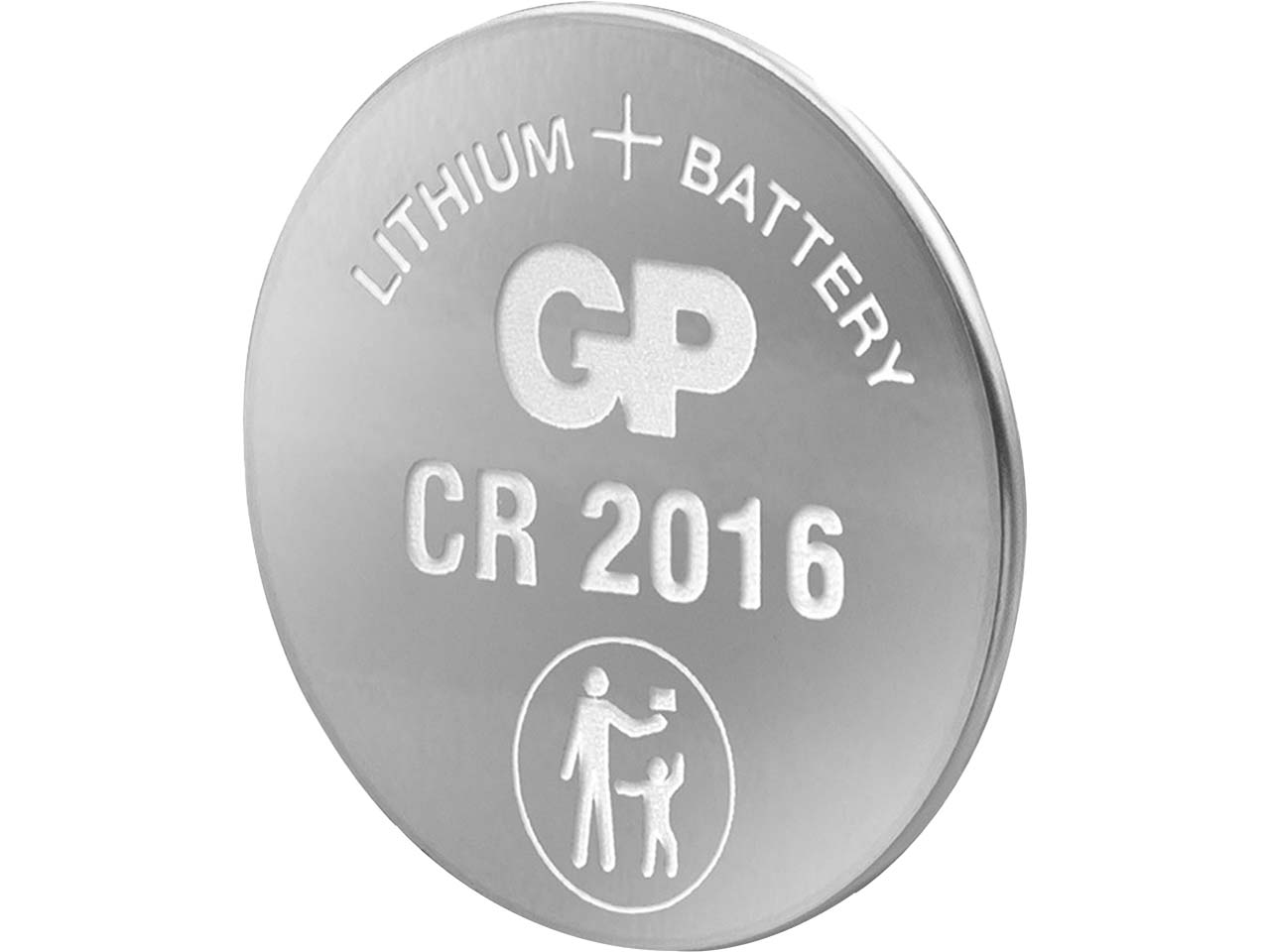GP Battery Lithium-Knopfzelle "CR2016", 3V, 2 Stk.