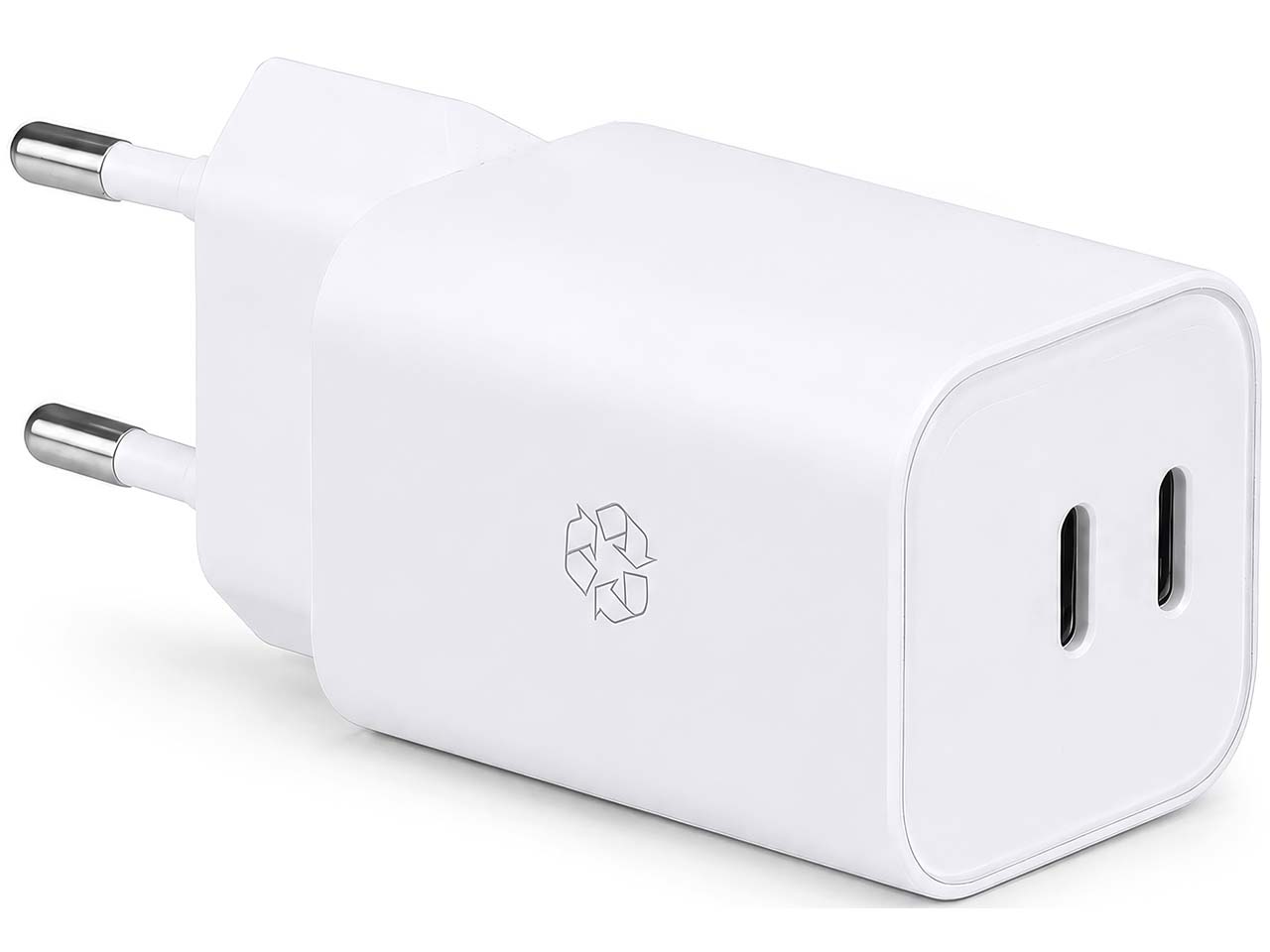 Upström USB-Ladegerät "ESSENTIALS" USB-C/-C, GaN, 65 W, weiß