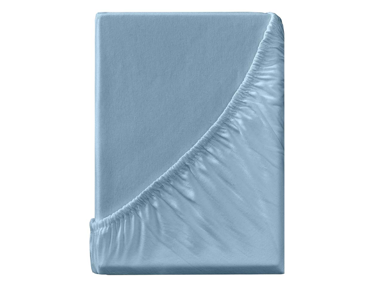 Spannbettlaken "Eco-Jersey-Interlock" aus Bio-Baumwolle 180-200 x 200 cm, aquamarin