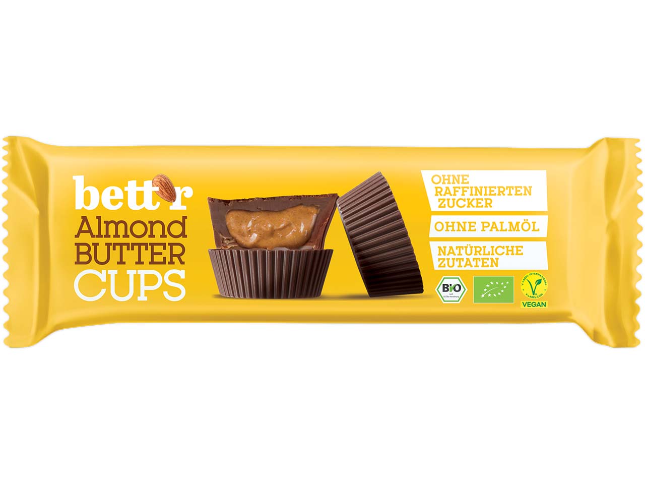 bett'r Bio-Mandelmus-Cups "Almond Butter" vegan, 39 g