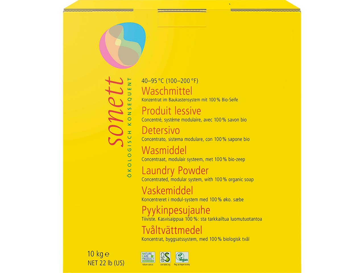Sonett Waschmittelpulver-Konzentrat, 10 kg