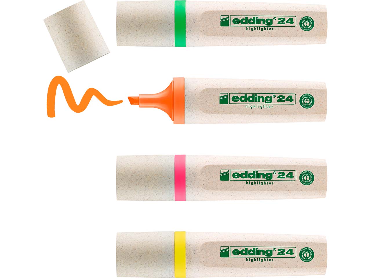 4er Set edding Textmarker '24 EcoLine Highlighter' farbig sortiert