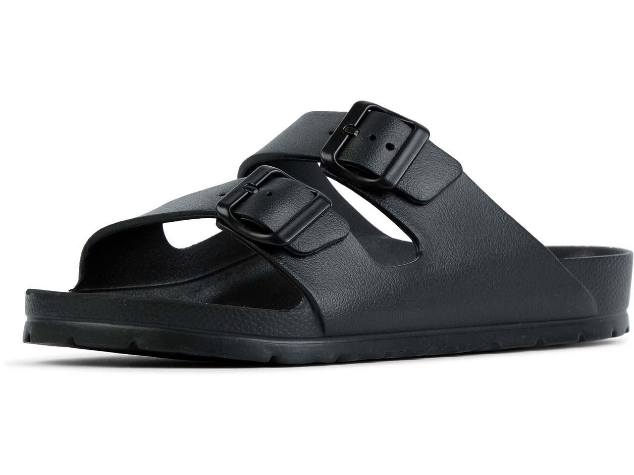 GRAND STEP SHOES Hausschuh/Pantolette "POOL TWO BUCKLE" aus EVA, black, Gr. 38