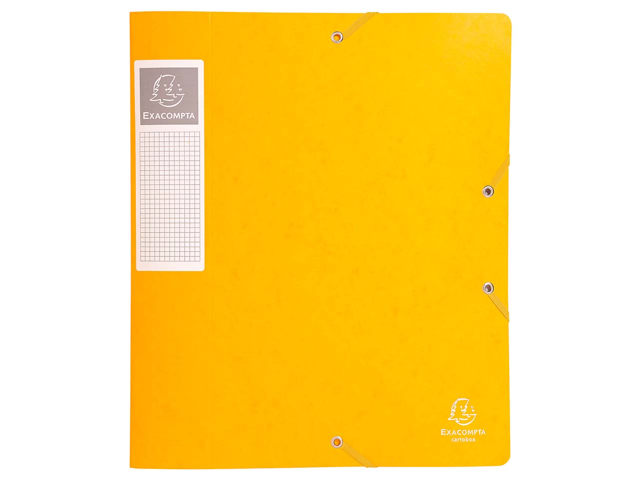 10 Exacompta Archivboxen aus Colorspan-Karton, 600 g/m², DIN A4, gelb, RB 60 mm