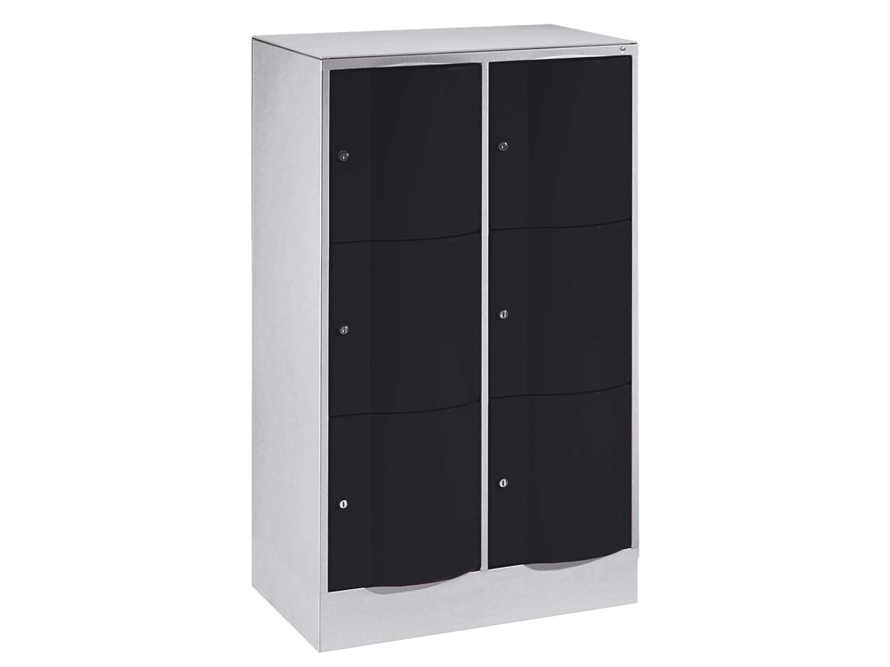 Schließfachschrank 2 Türme an/an 3er