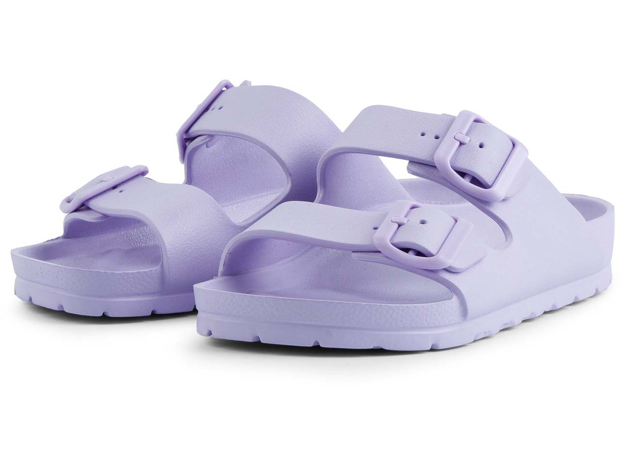 GRAND STEP SHOES Hausschuh/Pantolette "POOL TWO BUCKLE" aus EVA, pastel-lila, Gr. 38