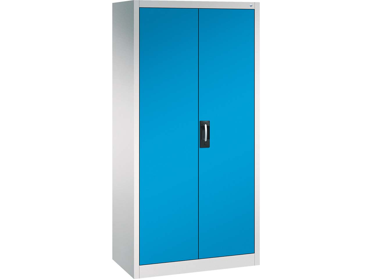 C+P Büroschrank Acurado, H1950xB930xT500mm, Lichtgrau/Lichtblau