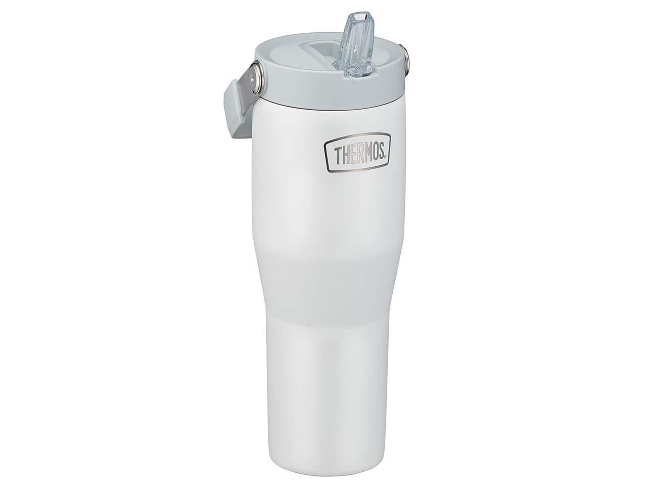THERMOS Isolier-Trinkbecher "REFRESHING", mit Flip-Straw-System, 850 ml, white mat