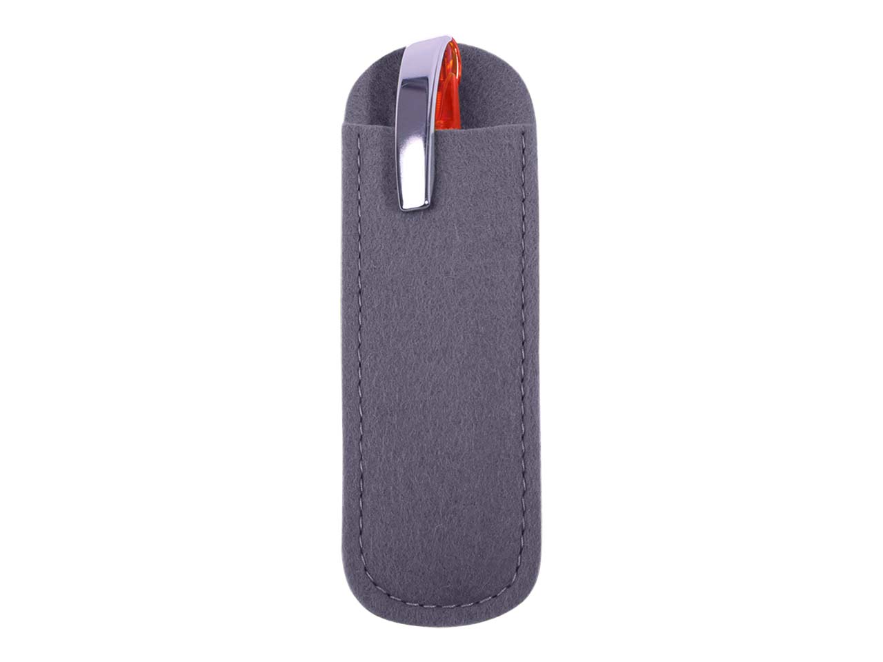 Stifte-Etui 'Lene' aus Filz hellgrau