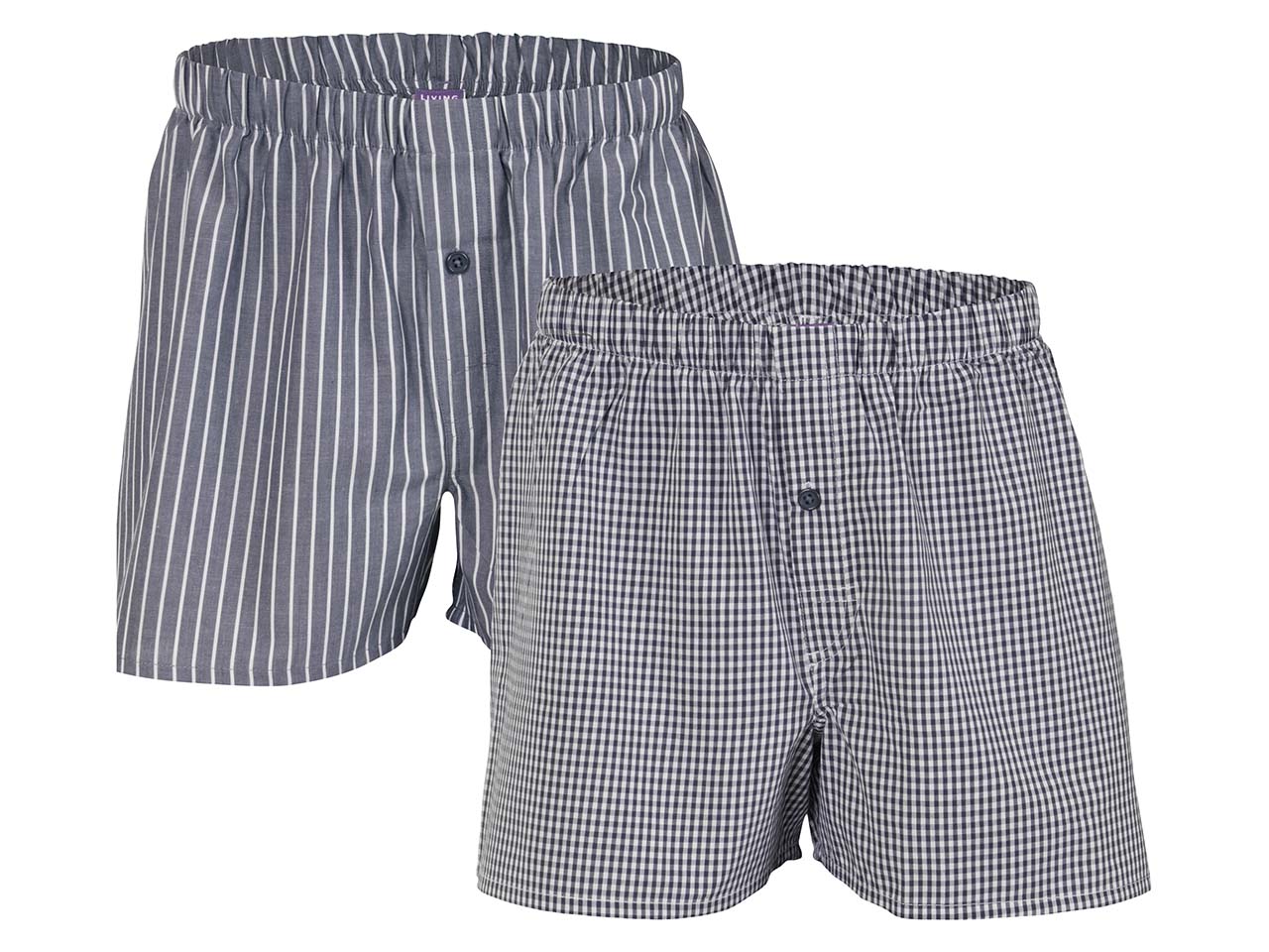 Living Crafts 2er-Pack Bio-Herren-Boxershorts 