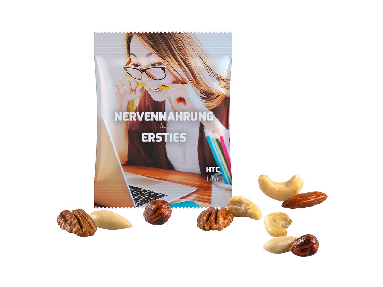 Bio-Nusskern-Mix inkl. 4-farbigem Aufdruck, 15 g