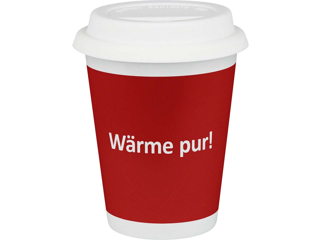 Könitz Porzellanbecher 'Coffee to go' mit individuellem 1-farbigem Aufdruck