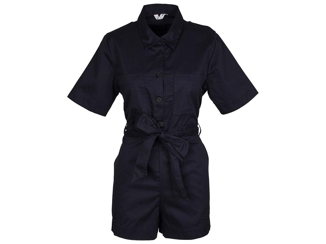 MELA Bio-Damen-Jumpsuit kurz "SANELA" navy, Gr. L